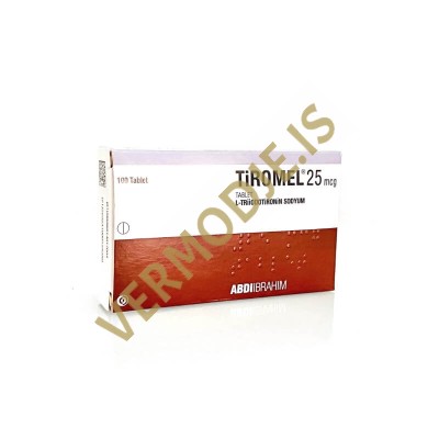 T3 Tiromel Abdi Ibrahim (Triiodothyronine) - 100 tabs (25mcg/tab)